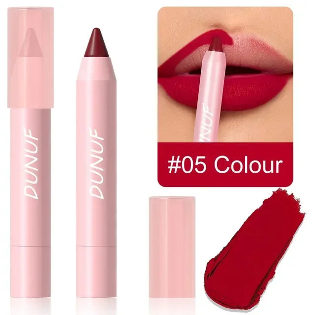 18 Color Matte Lipstick Pen Waterproof Lip Liner Pencil - LIPOXI
