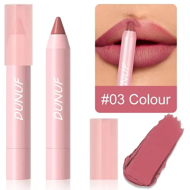 18 Color Matte Lipstick Pen Waterproof Lip Liner Pencil - LIPOXI
