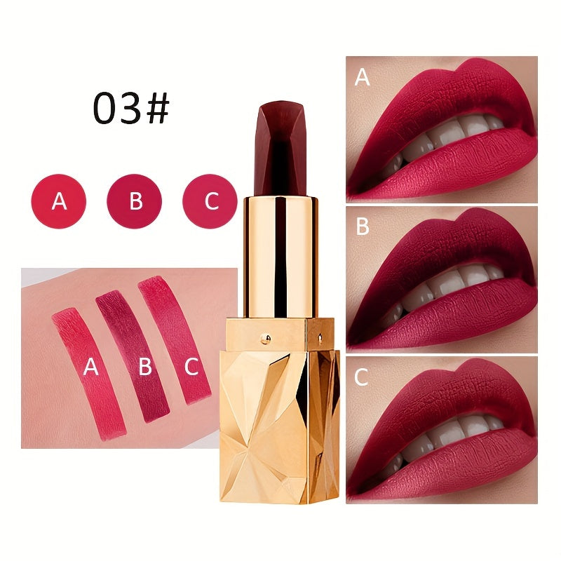 3-in-1 Moisturizing Matte Lipstick - LIPOXI