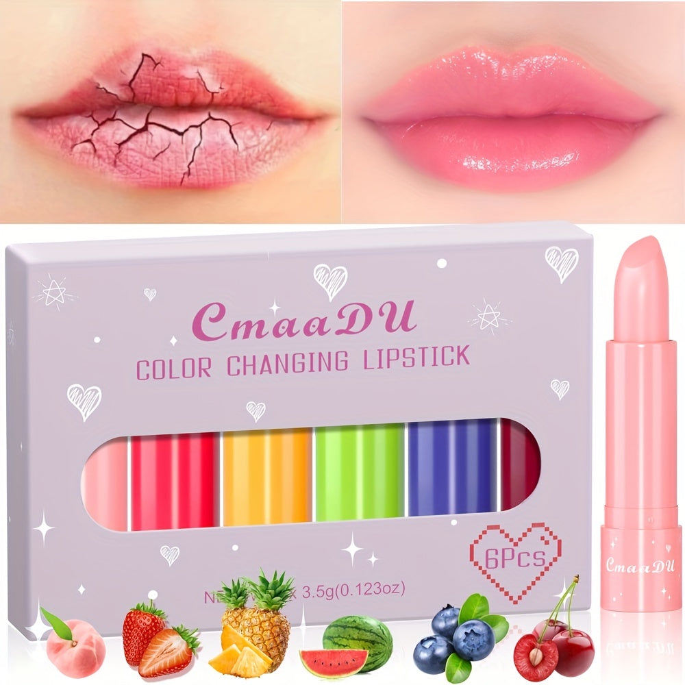 6 Pcs Color-Changing Lip Balm Set - LIPOXI