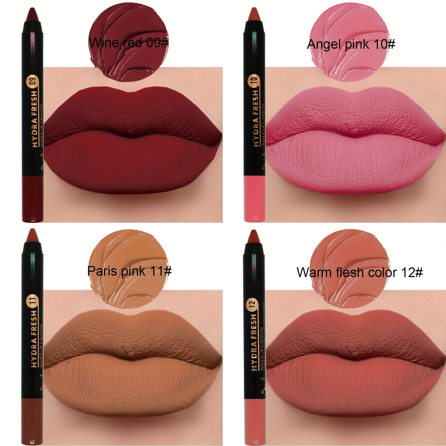 Crayon Lipstick Pencil Set - LIPOXI