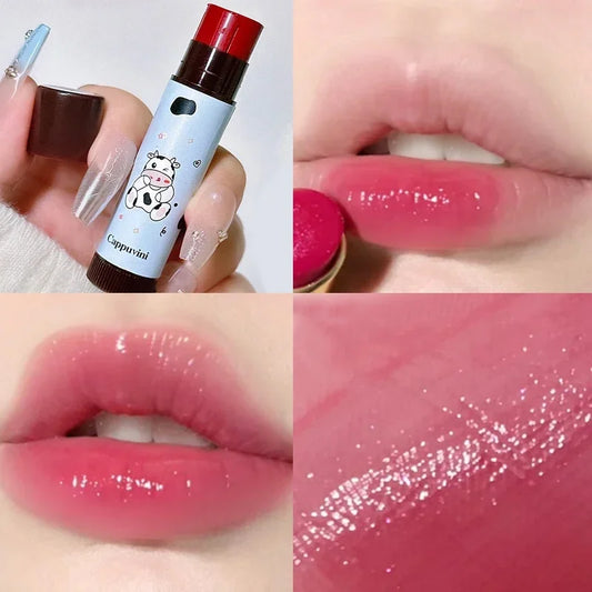 Cute Fruit Lip Balm Peach Tea Gloss Natural Moisturizing Care - LIPOXI