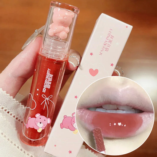 Cute Water Light Lip Gloss Lasting Crystal Glossy Shine - LIPOXI