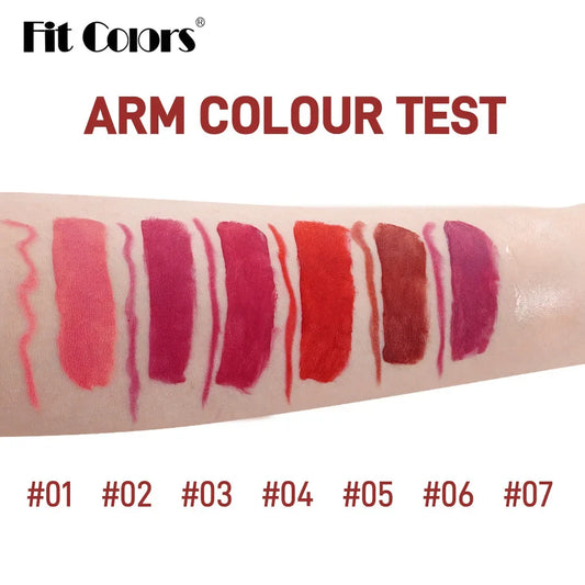 Fit Colors 6+7 Lip Gloss Liner Pencil Case Matte Nonstick - LIPOXI