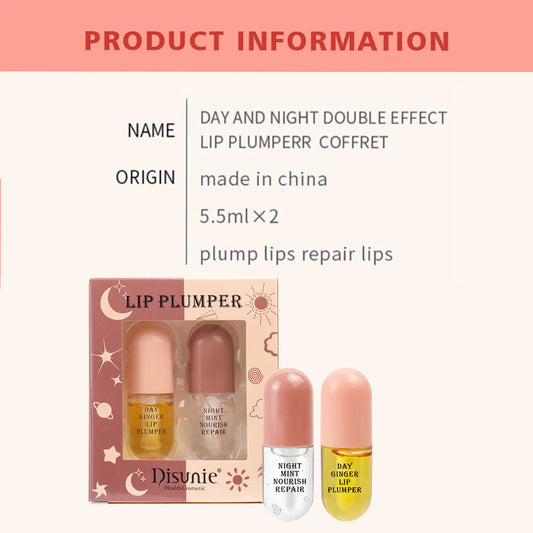 Ginger Mint Natural Lip Plumper Duo - LIPOXI