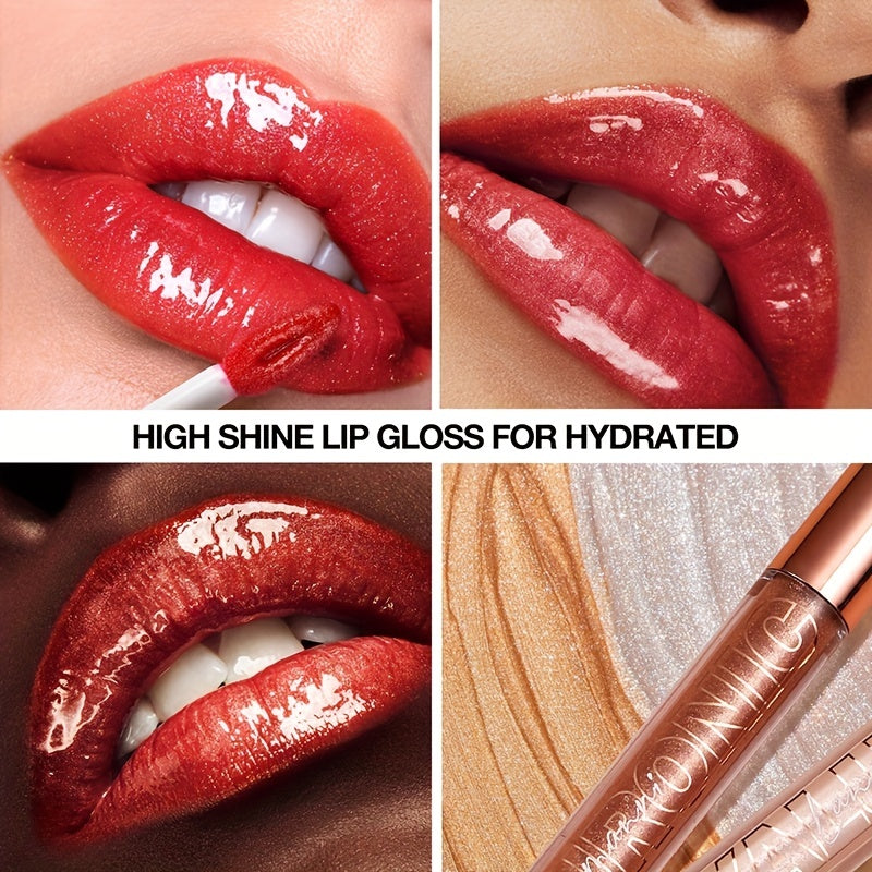 Hyaluronic Acid Glitter Lip Gloss Set - LIPOXI