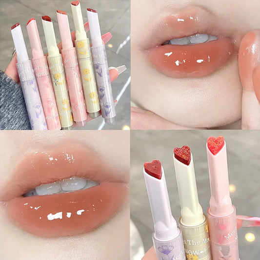 Jelly Lip Glaze Flower Mirror Water Lipstick Korean Gloss - LIPOXI