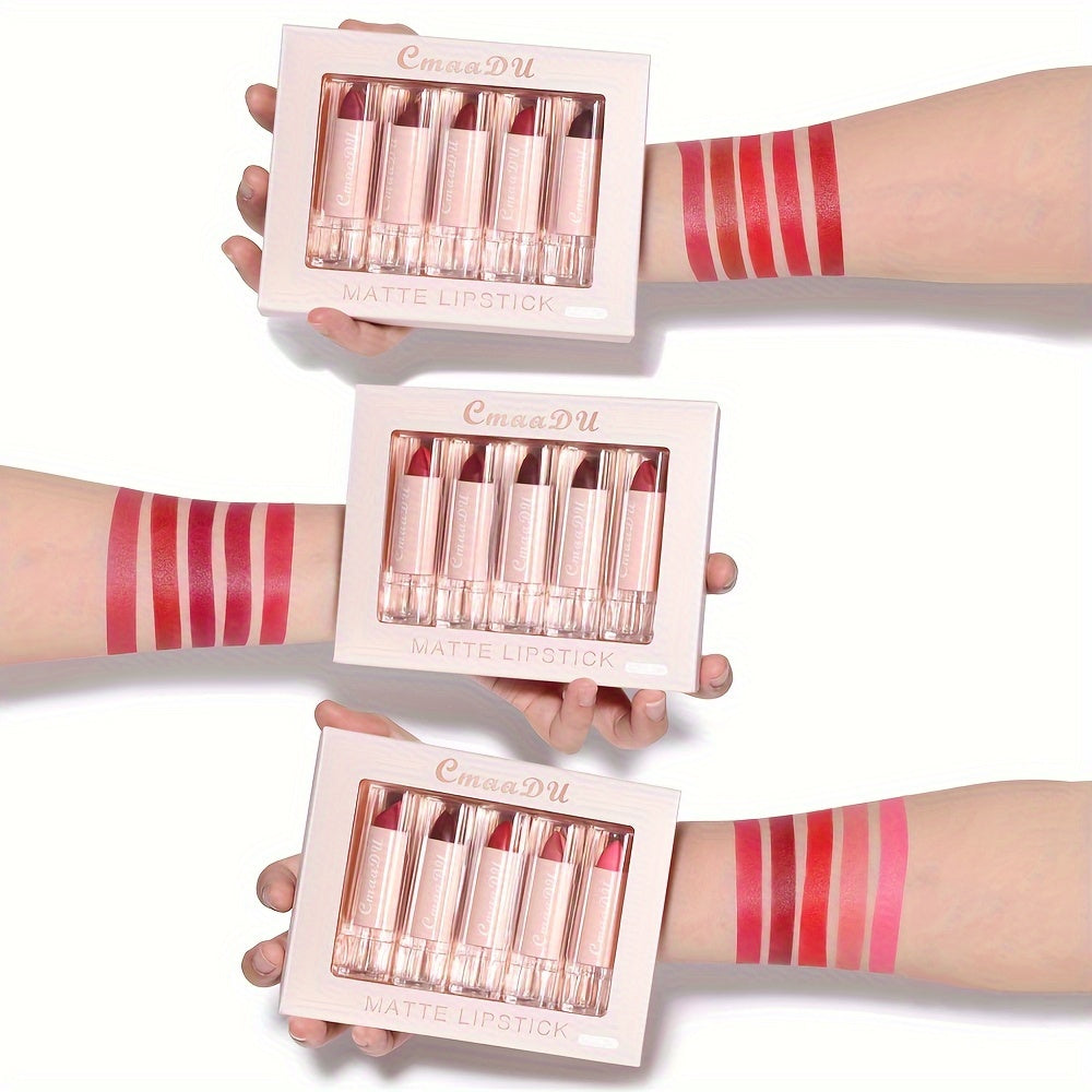 Lip Luxe: 5-Piece Matte Lipstick Set - LIPOXI