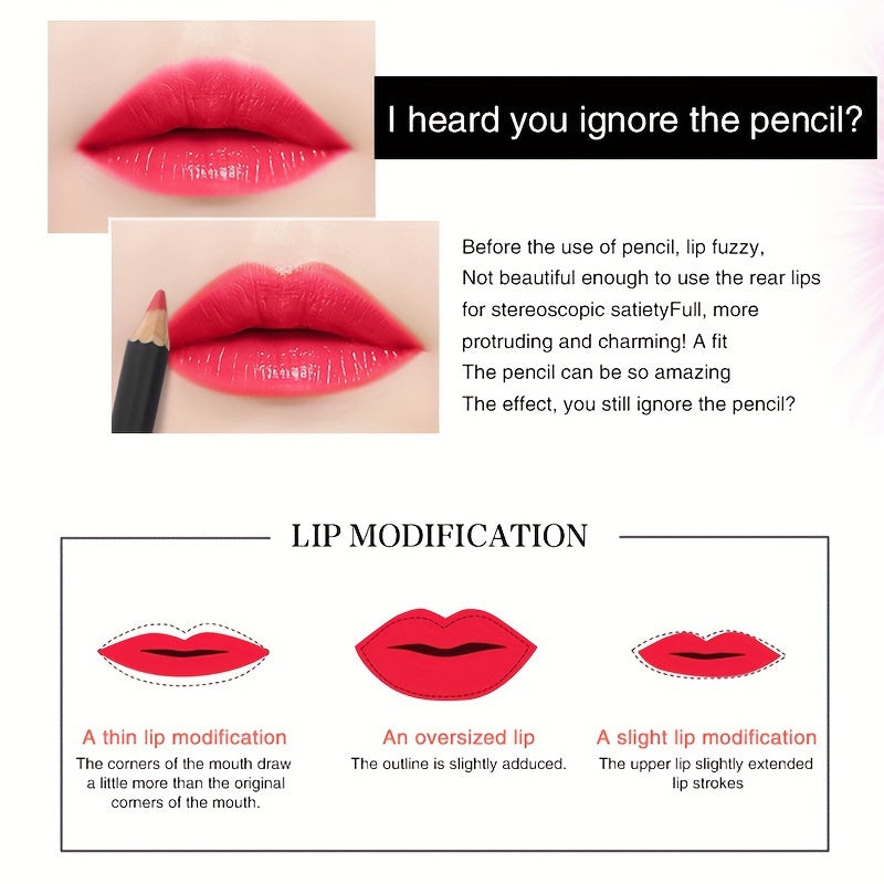 Ultimate Lip Liner Collection: 12 Vibrant Shades - LIPOXI