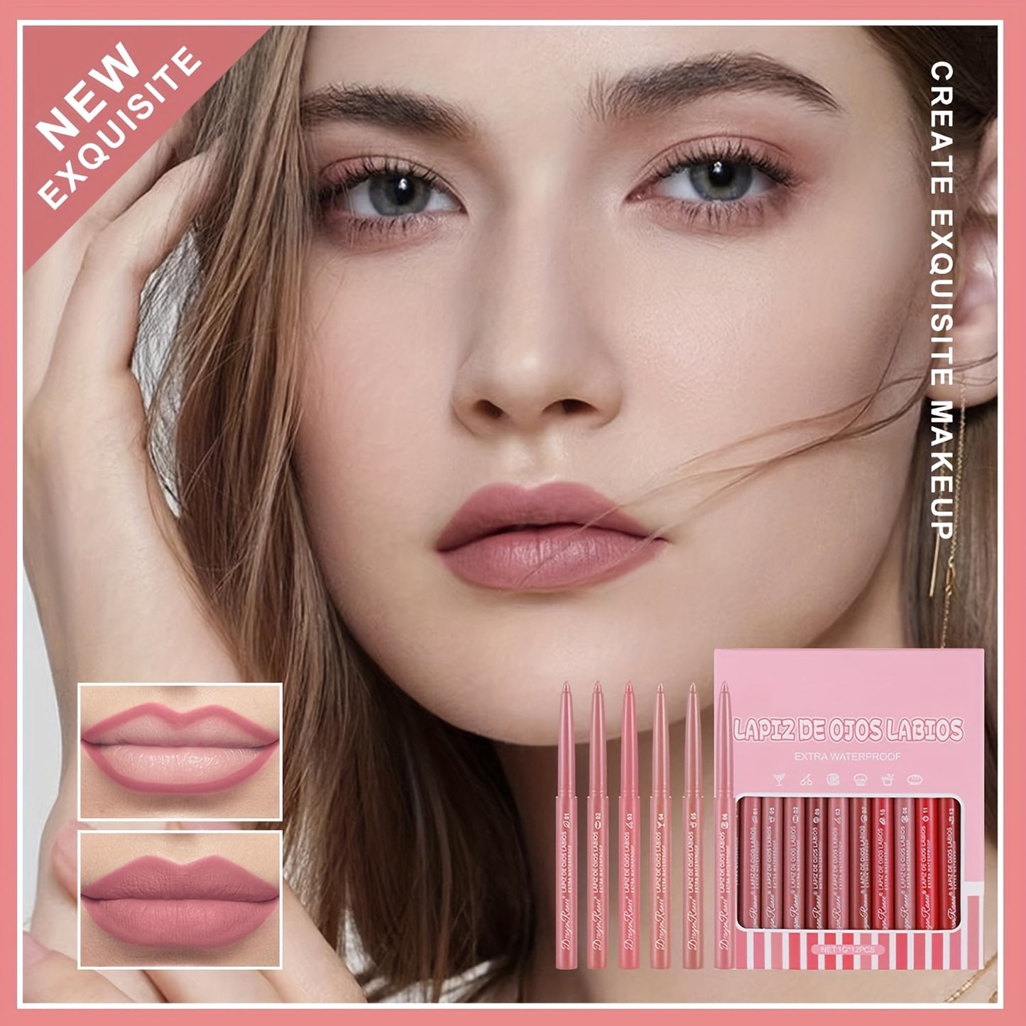 Vibrant Velvet Lip Liner Set - LIPOXI