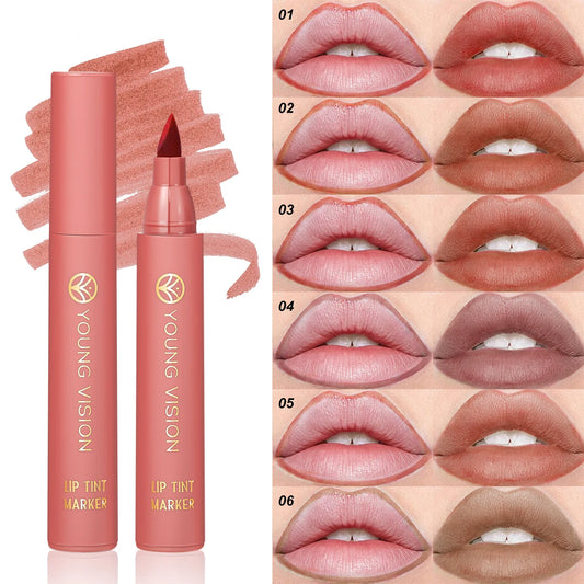 YOUNG VISION Lip Tint Marker Liquid Lipstick 2-in-1 - LIPOXI