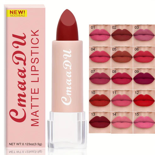 15 Colors Non-stick Cup Lipstick Lip Gloss: The Perfect Matte Finish