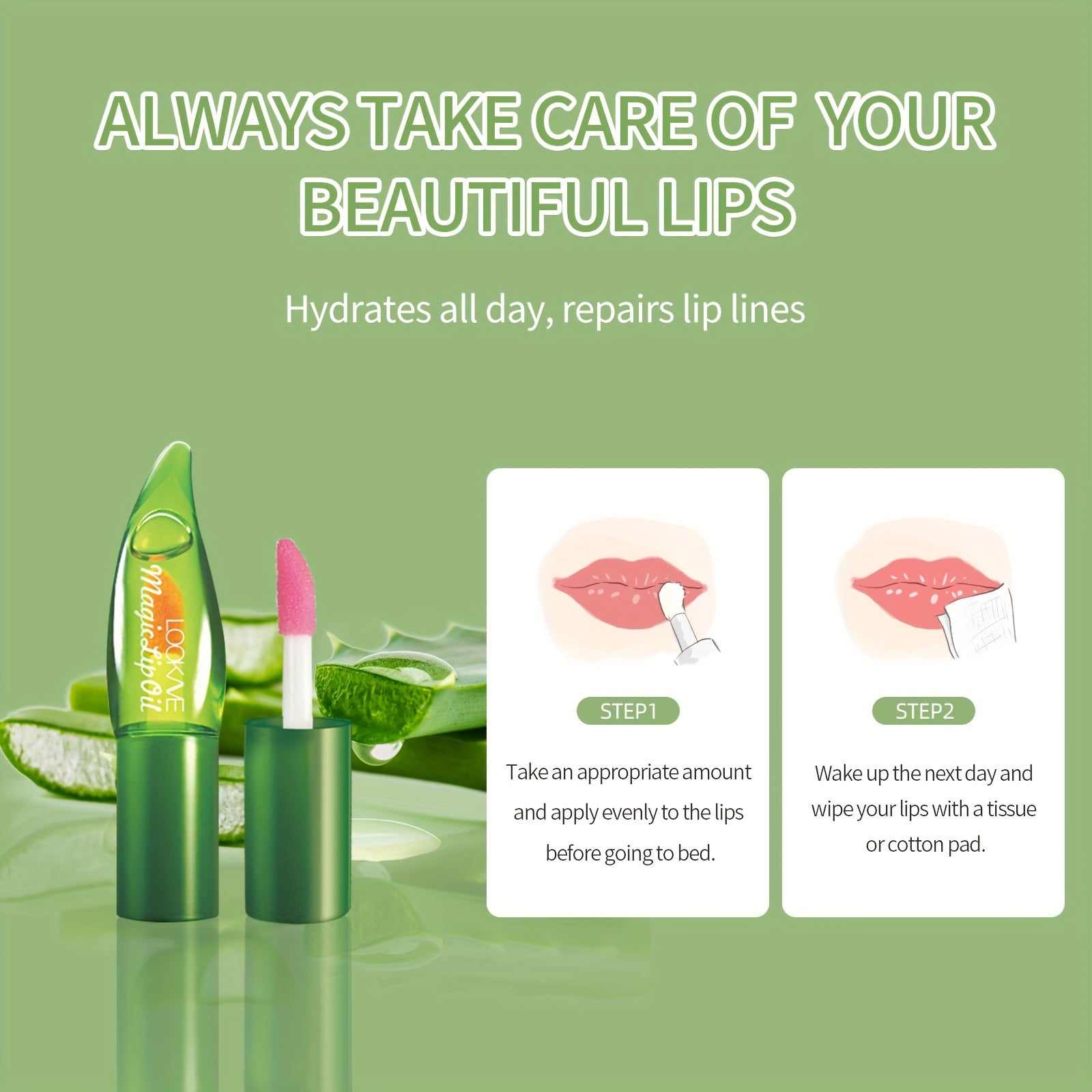 Aloe Vera Color-Changing Lip Balm - LIPOXI