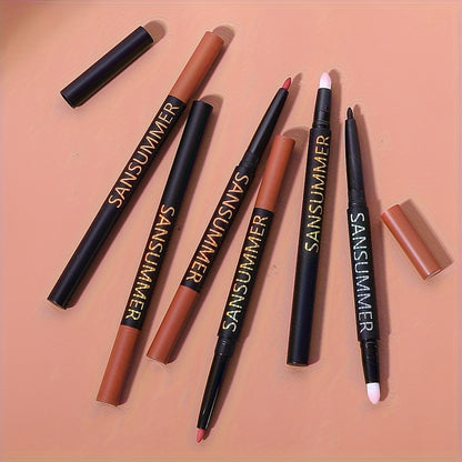 Matte Magic: 6-Piece Waterproof Lip Liner Set - LIPOXI