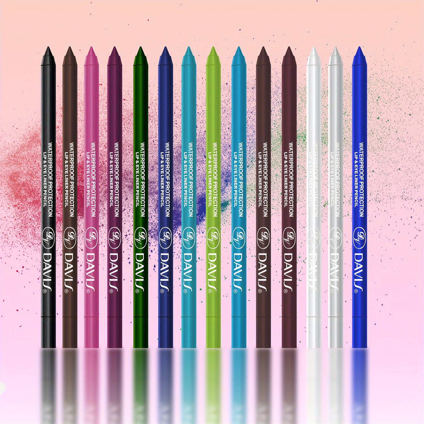 Vibrant 14-Piece Eyeshadow & Eyeliner Pencil Set - LIPOXI