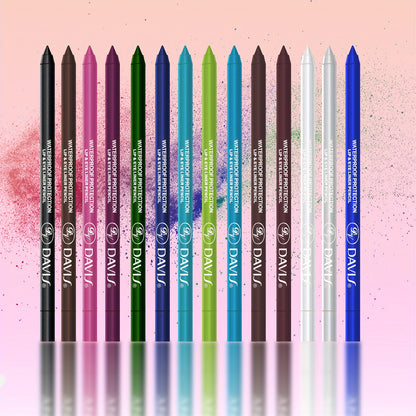 Vibrant 14-Piece Eyeshadow & Eyeliner Pencil Set - LIPOXI