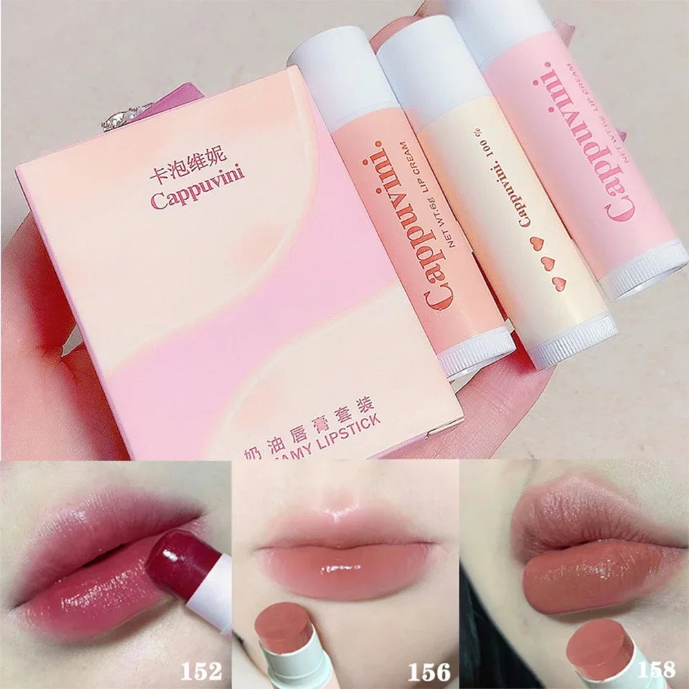 1/3PCS Set Colored Lip Balm Moisturizing Lips Tint Waterproof - LIPOXI