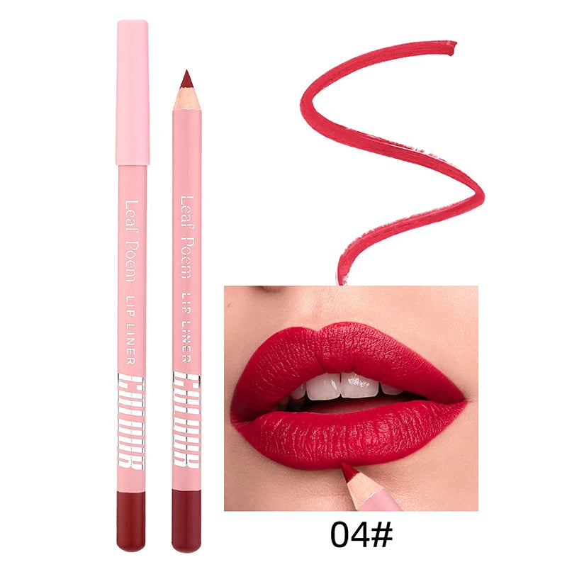 12Color Matte Lipliner Pencil - LIPOXI