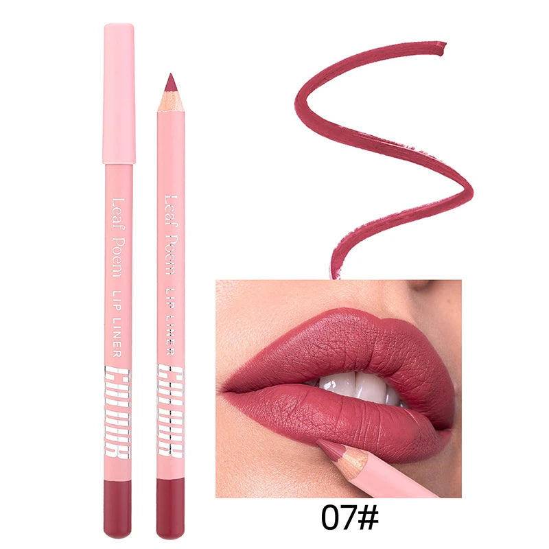12Color Matte Lipliner Pencil - LIPOXI