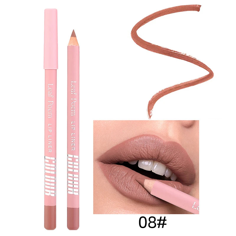 12Color Matte Lipliner Pencil - LIPOXI
