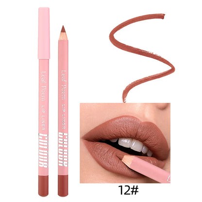 12Color Matte Lipliner Pencil - LIPOXI