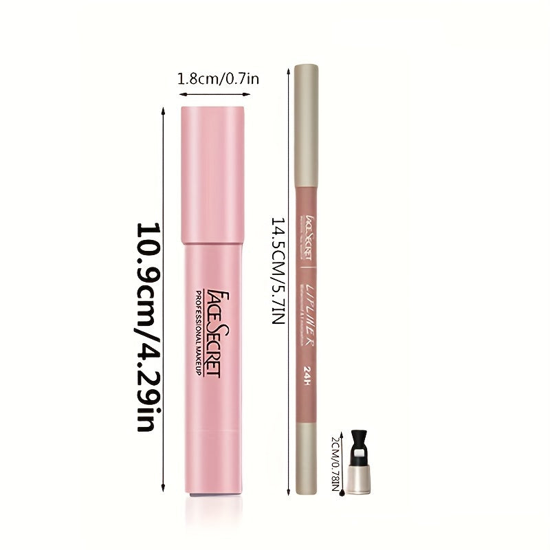 6-Color Lip Liner & Gloss Set - LIPOXI