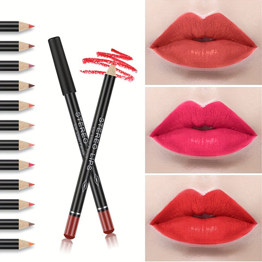 Ultimate Lip Liner Collection: 12 Vibrant Shades - LIPOXI