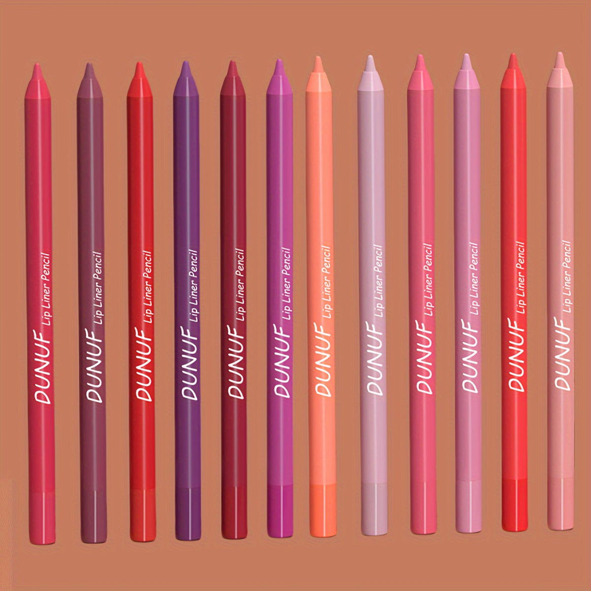 Berry Bliss: 12-Piece Waterproof Lip Liner Set - LIPOXI