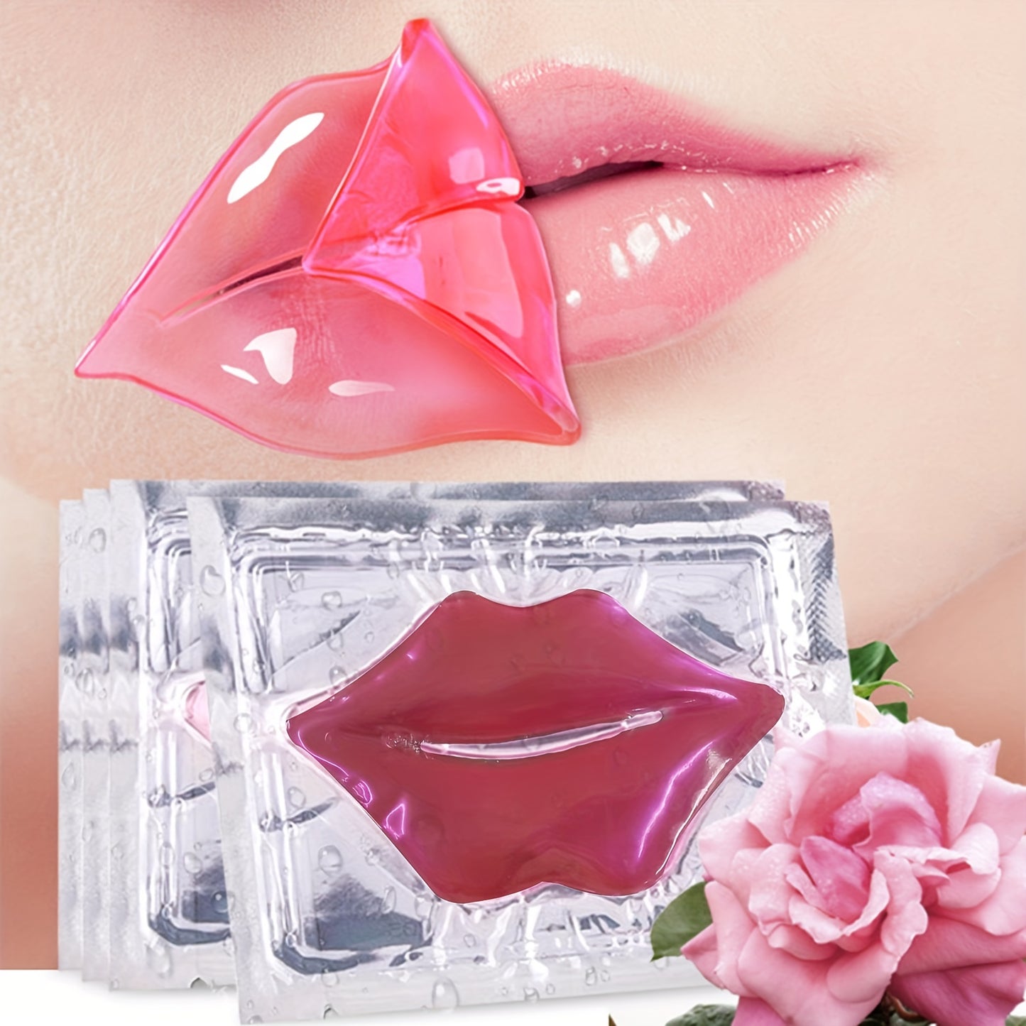 Hydrating Pink Crystal Lip Masks - LIPOXI