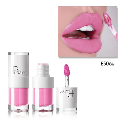 16 Colors Lip Gloss Sexy Pink Liquid Lipstick Long Lasting Velvet Tint - LIPOXI