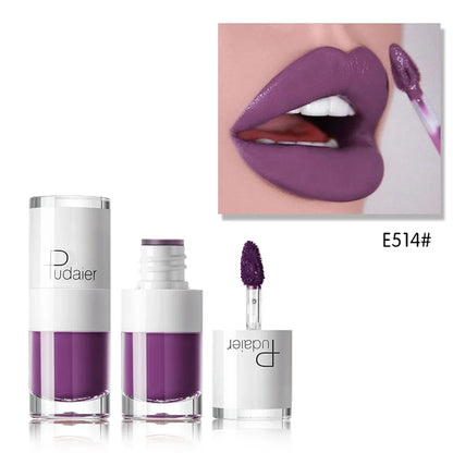 16 Colors Lip Gloss Sexy Pink Liquid Lipstick Long Lasting Velvet Tint - LIPOXI
