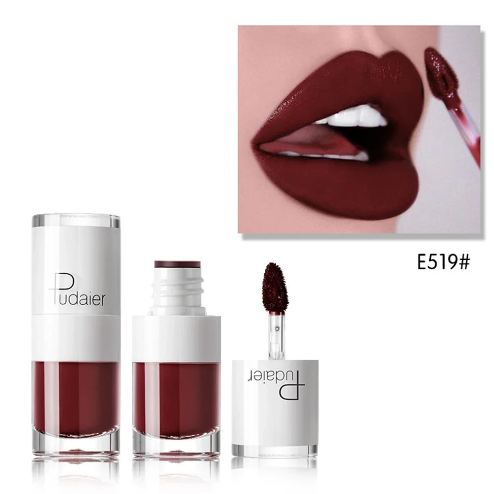 16 Colors Lip Gloss Sexy Pink Liquid Lipstick Long Lasting Velvet Tint - LIPOXI