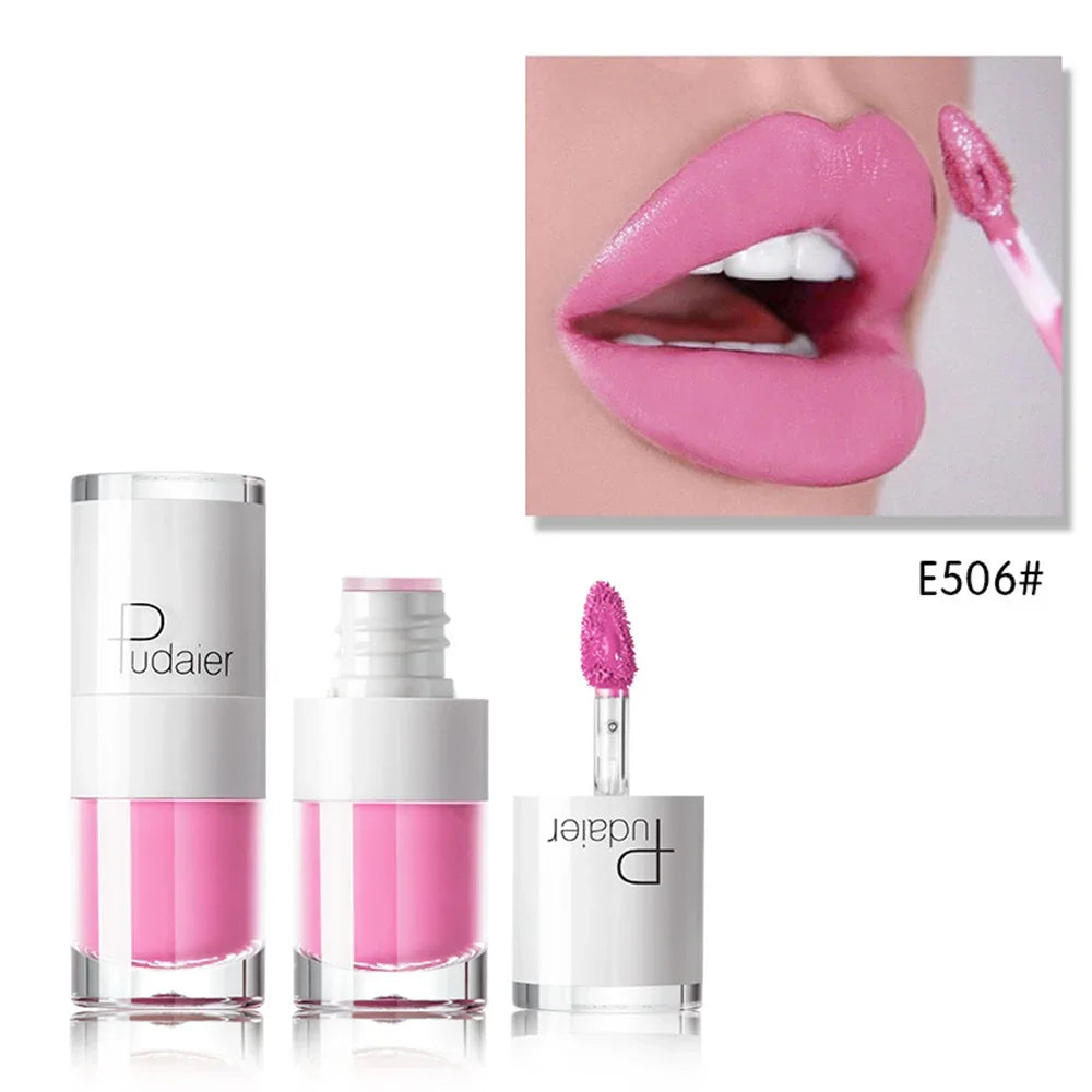 16 Colors Lip Gloss Sexy Pink Liquid Lipstick Long Lasting Velvet Tint - LIPOXI