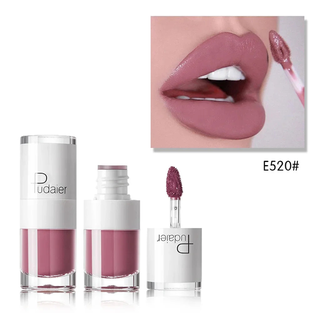 16 Colors Lip Gloss Sexy Pink Liquid Lipstick Long Lasting Velvet Tint - LIPOXI