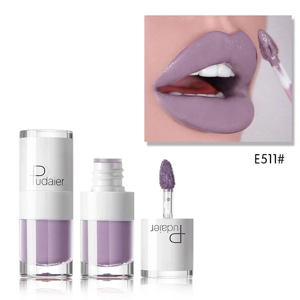 16 Colors Lip Gloss Sexy Pink Liquid Lipstick Long Lasting Velvet Tint - LIPOXI