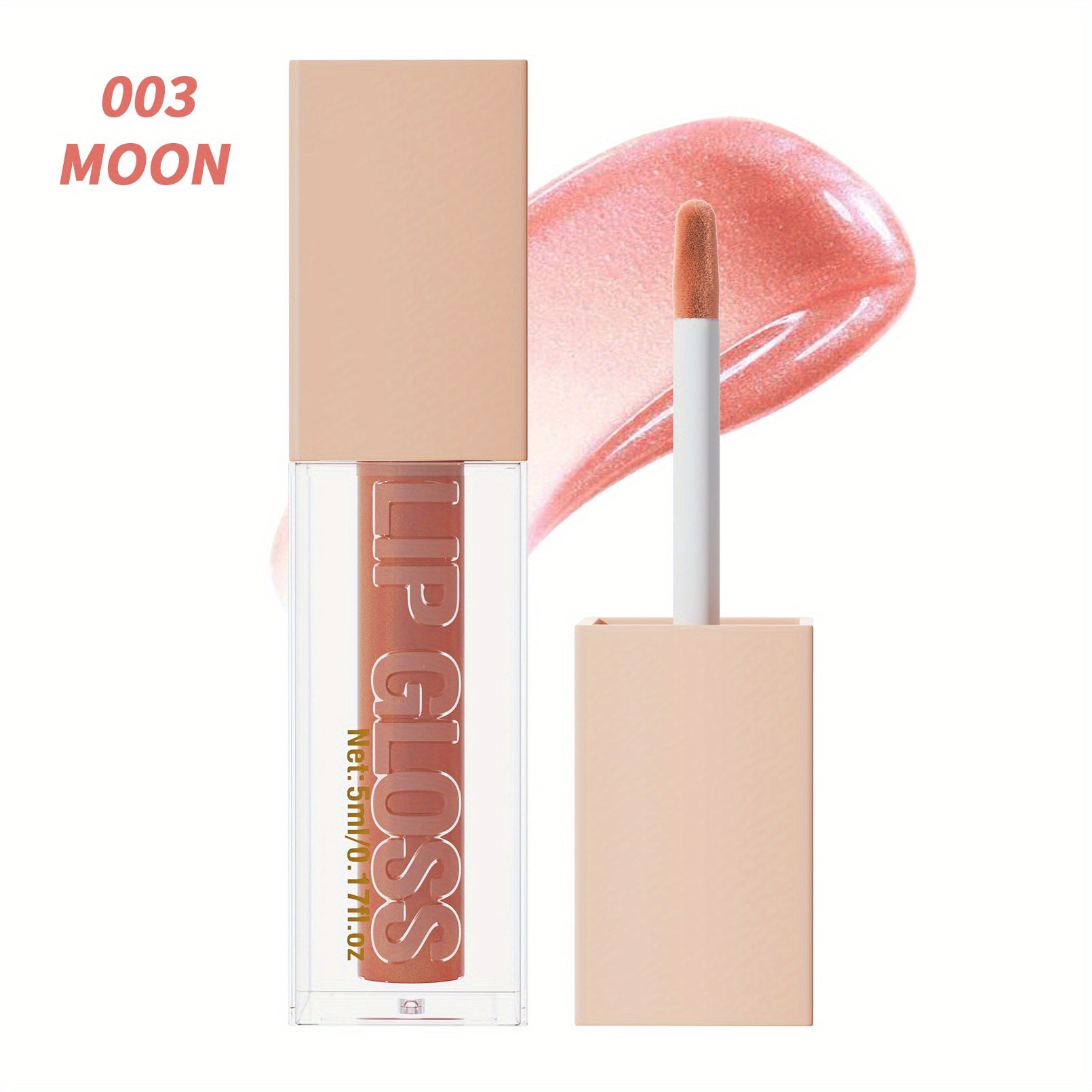 Coral Red Glam Lip Gloss - LIPOXI