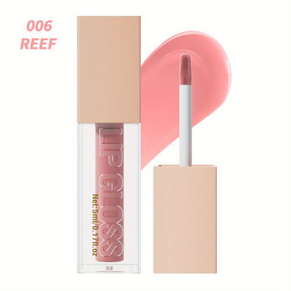 Coral Red Glam Lip Gloss - LIPOXI