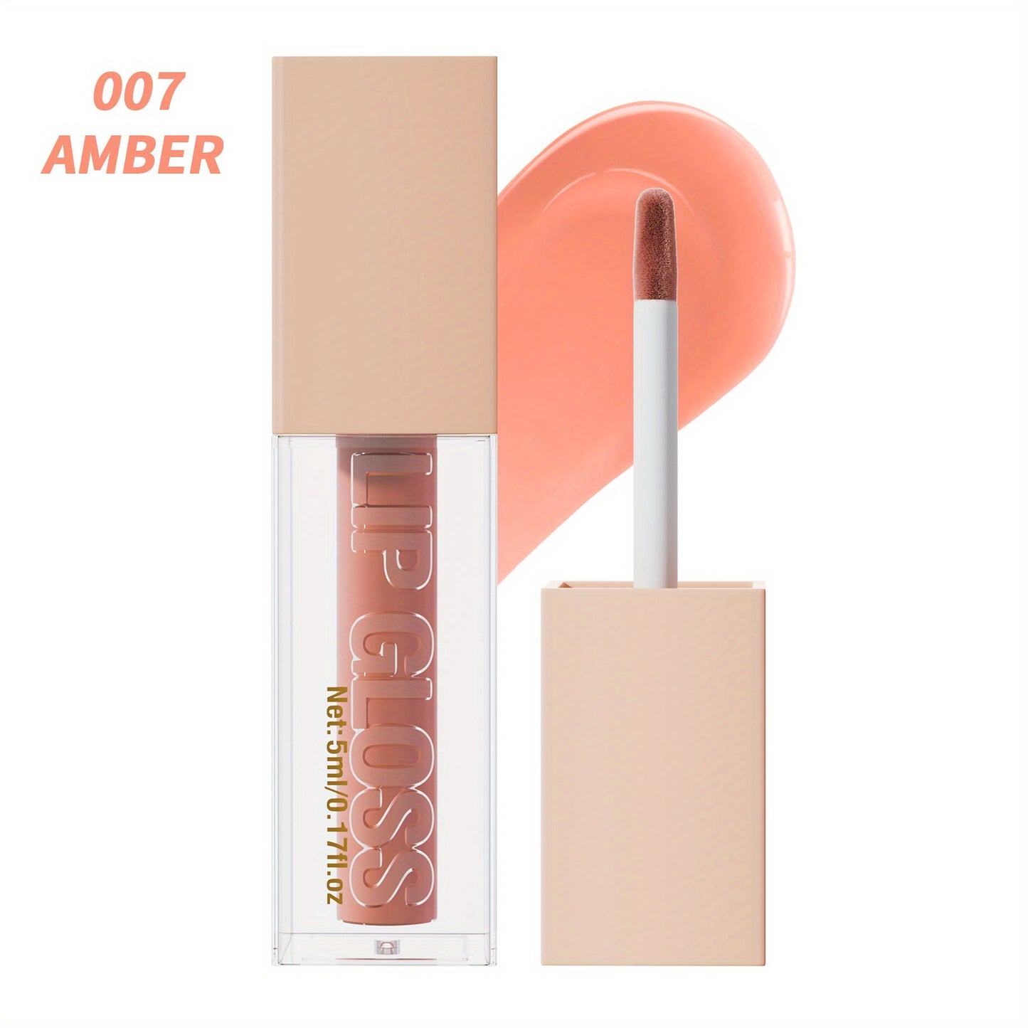 Coral Red Glam Lip Gloss - LIPOXI