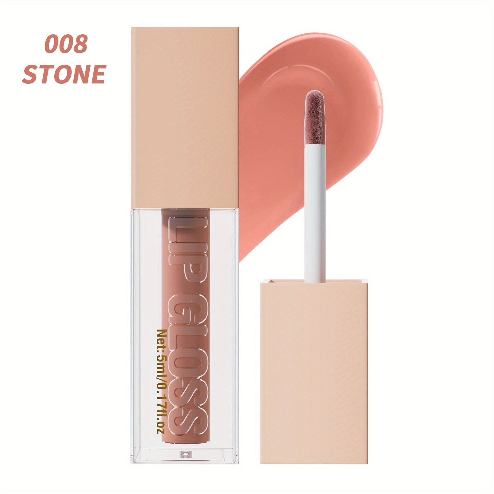 Coral Red Glam Lip Gloss - LIPOXI