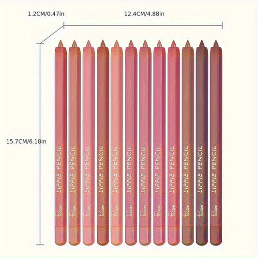 Colorful Lipliner Crayon Set - LIPOXI