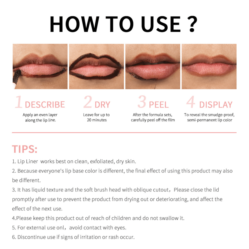Peel Off Lip Liner Set - LIPOXI