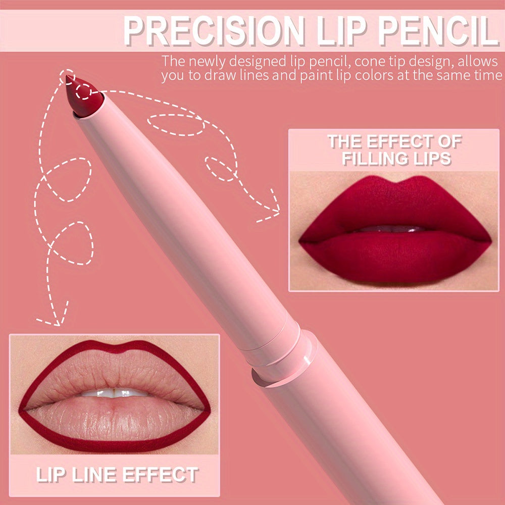 Perfectly Pout: 12-Piece Matte Lip Liner Set - LIPOXI