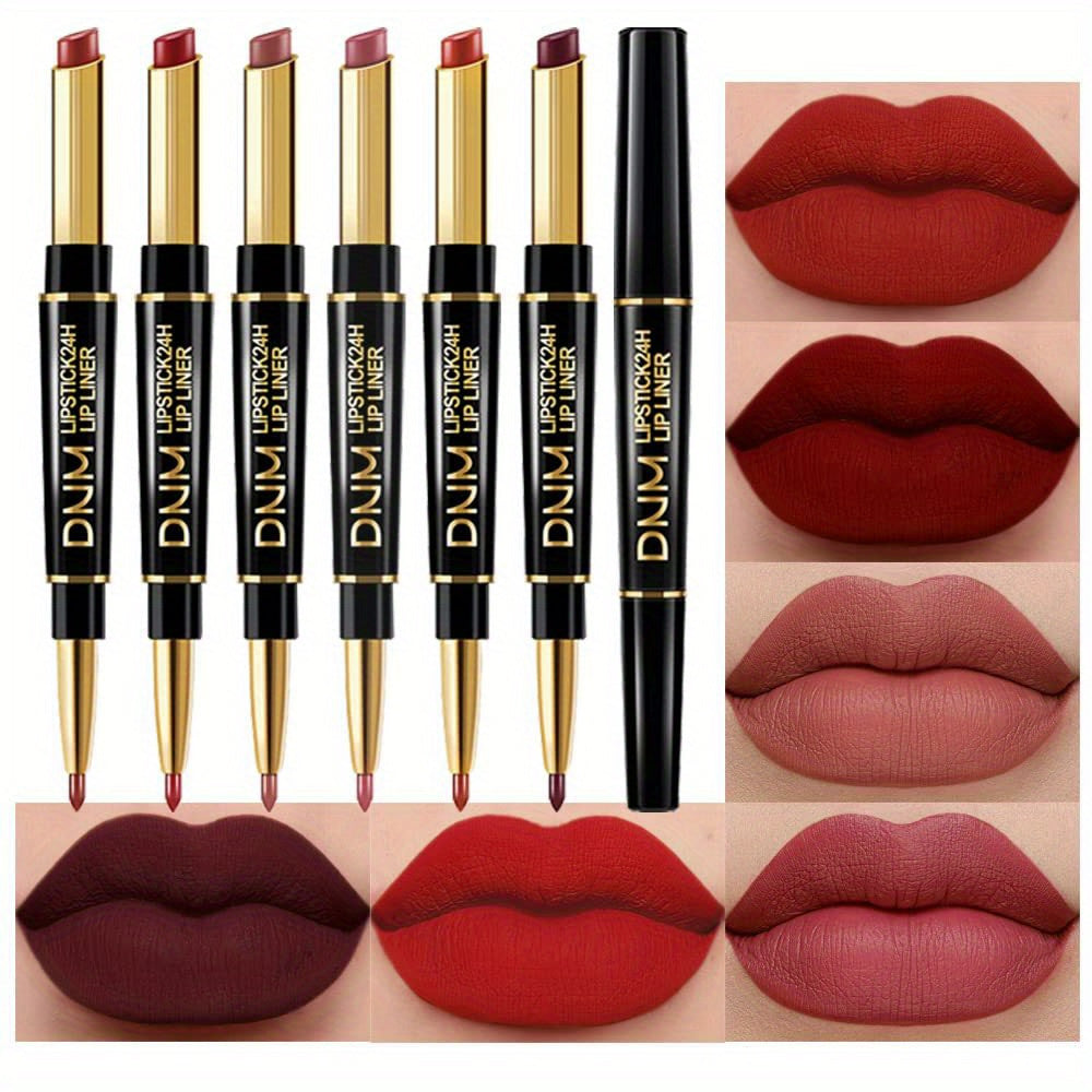 Chestnut Brown Lipstick & Liner Set - LIPOXI