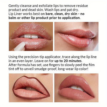 Lip Liner Trio: Long-Lasting Peel-Off Stains - LIPOXI