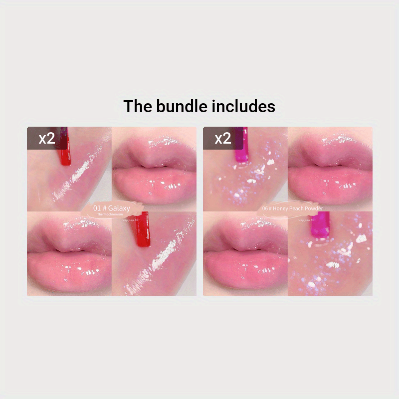 Lustrous 6-Color Lip Gloss Set - LIPOXI