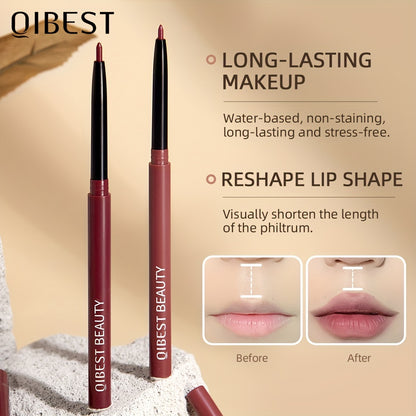 Qibest 12-Color Lip Liner Set - LIPOXI