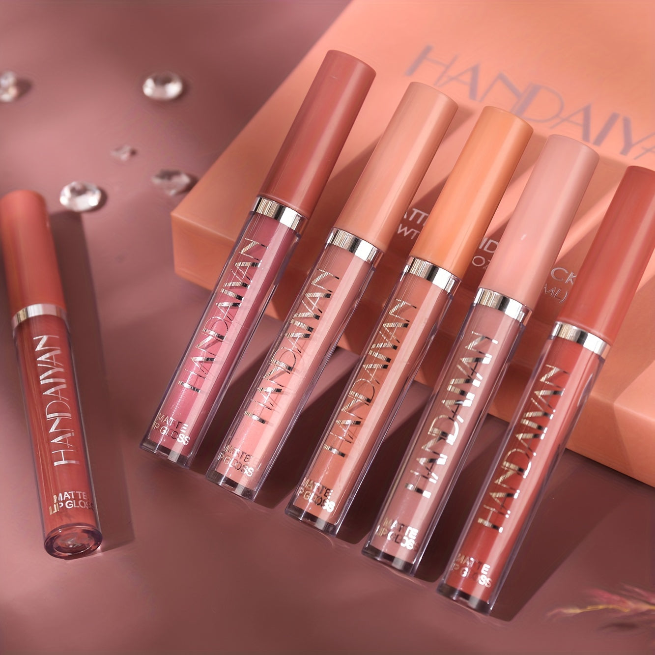 HANDAIYAN 6-Piece Waterproof Lip Gloss Set - LIPOXI