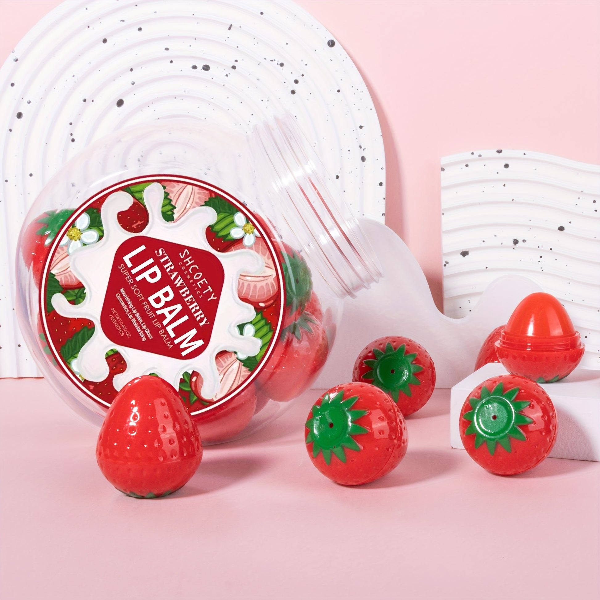 20pcs Strawberry Lip Balm Set - LIPOXI