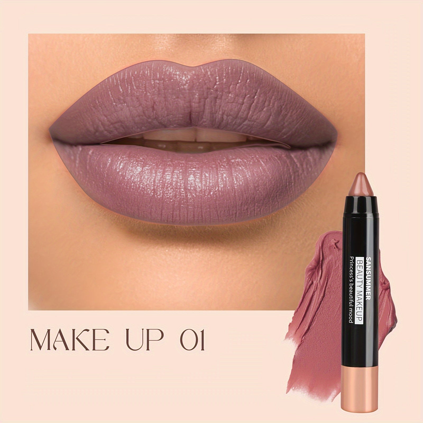 SANSUMMER 8 Color Crayon Lipstick - LIPOXI