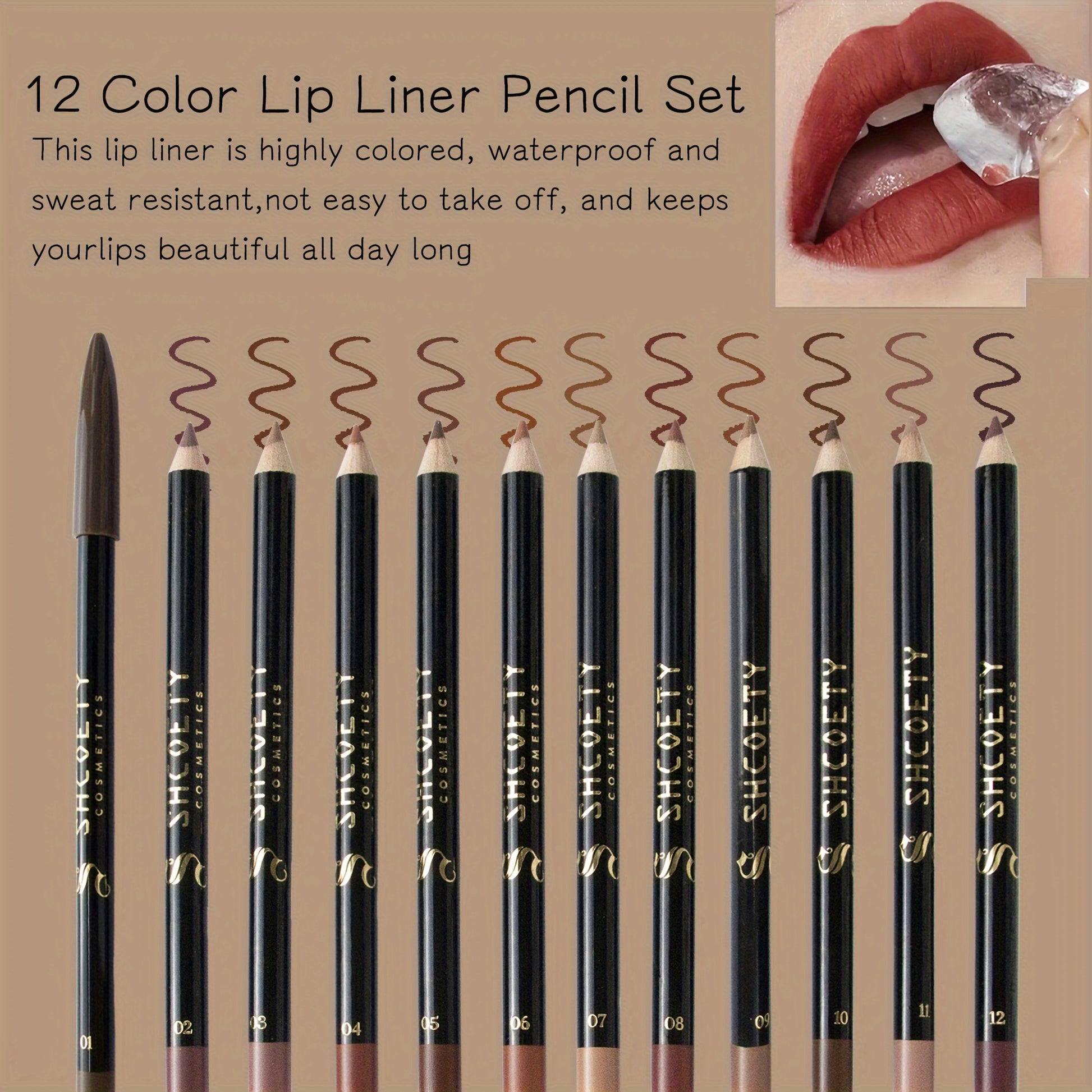 Matte Magic: 12-Piece Lip & Eyeliner Set - LIPOXI